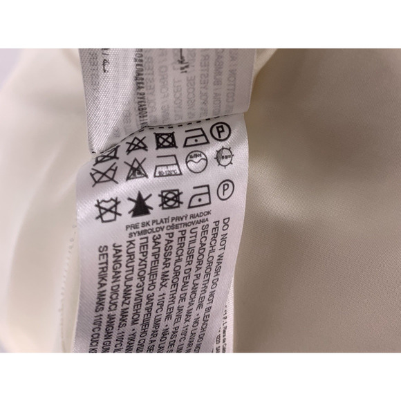 NWT Mango Ivory Double-Breasted Tweed Blazer Pearl Gold Buttons XS - Picture 15 of 16